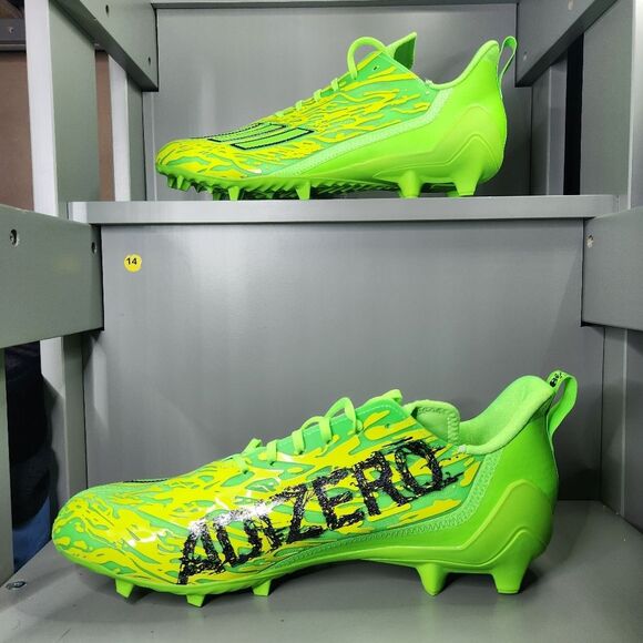 Adidas Adizero 12.0 Poison Football Cleats Bright Solar Green Mens Sz 14 IG7216 - Picture 3 of 9
